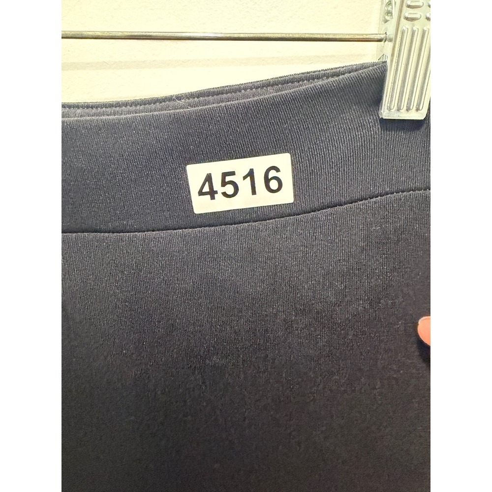 Travelers by Chico's Women Midi Skirt Asymmetrical‎ Layered Front Black Size 0 - Picture 6 of 9